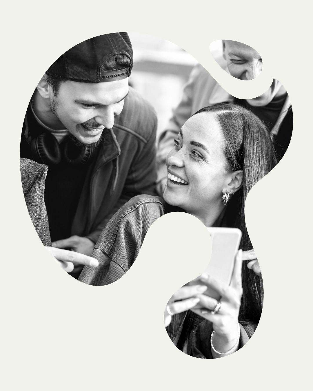 Young people collaborating together